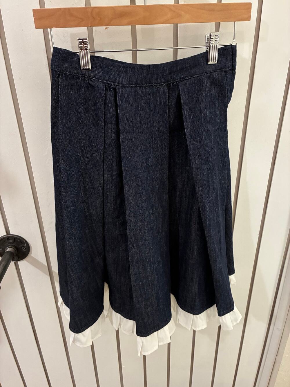 Urban Revivo Pleated Denim Skirt Size 2